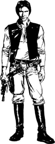 Star wars coloring pages han solo